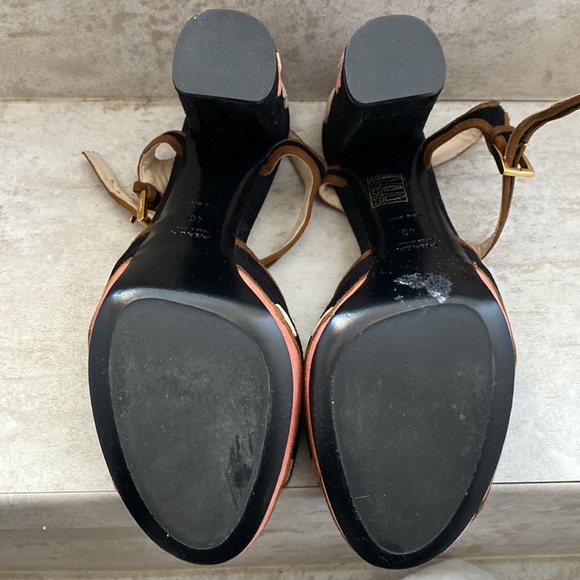 Prada Floral Suede Platform Heels - Picture 8 of 8